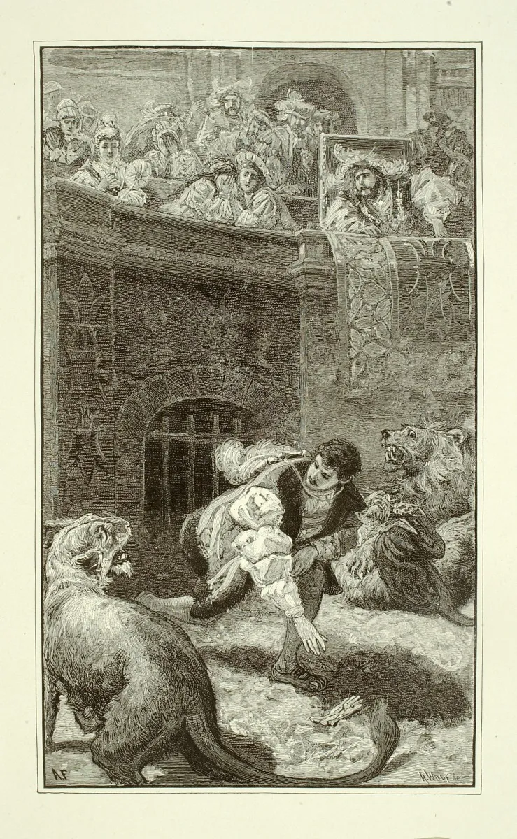 Henry Wolf, Alfred Fredericks, The Challenge, 1880, photomechanical wood engraving on paper